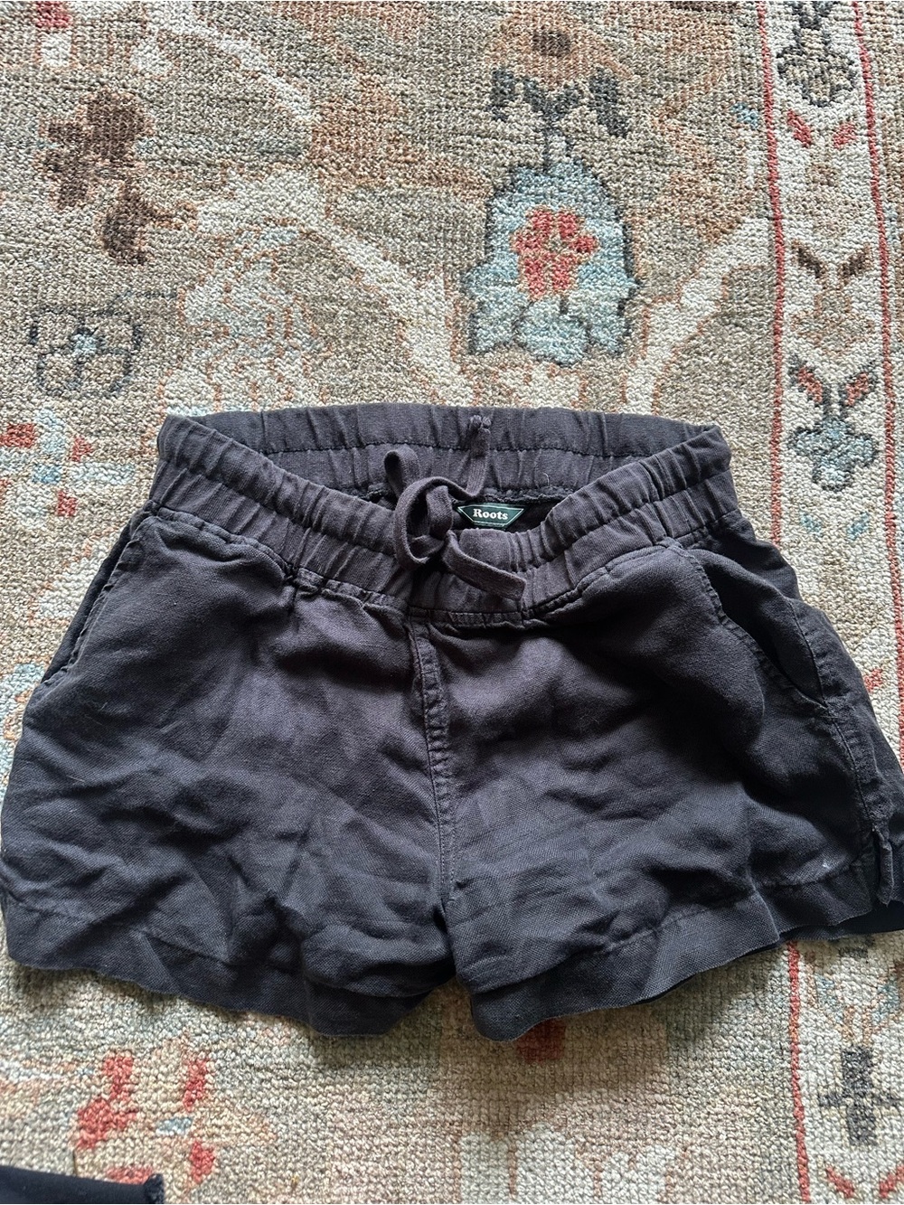 Roots Women's Charcoal Drawstring Lounge Shorts